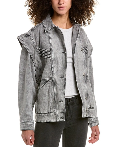 Shop Isabel Marant Étoile Harmon Jacket In Grey