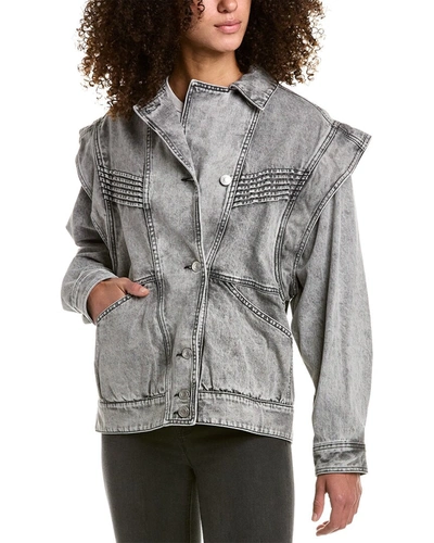 Shop Isabel Marant Étoile Harmon Jacket In Grey