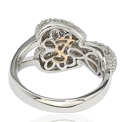 Suzy Levian Pave Cubic Zirconia Sterling Silver Ring In White