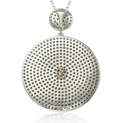 Suzy Levian Sterling Silver Cubic Zirconia Pendant In White