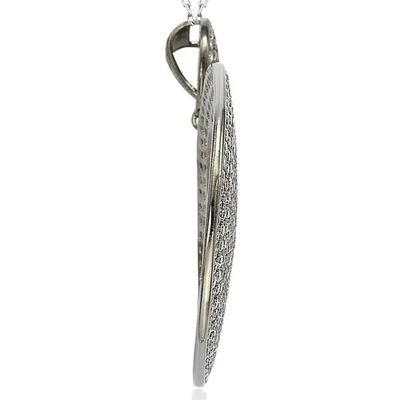 Suzy Levian Black Sterling Silver Cubic Zirconia Pendant