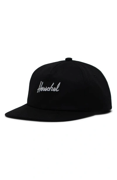 Shop Herschel Supply Co Embroidered Water Repellent Baseball Cap In Black