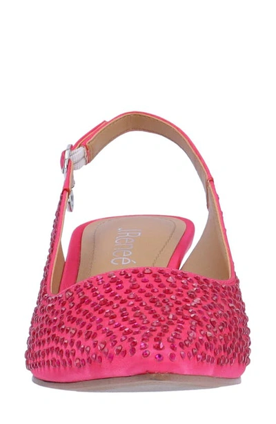 J. Reneé Ferrya Slingback Pointed Toe Pump In Fuchsia