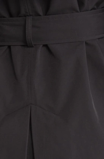 Via Spiga Double Breasted Belted Trench Coat In Black