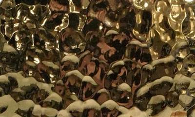 Argento Vivo Hammered Circle Pendant Necklace In Gold