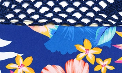 Shop Hobie Kids' Island Crochet Two-piece Swimsuit In Sailor Blue