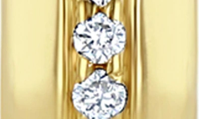 Zoë Chicco Women's Heavy Metal 14k Yellow Gold & Diamond Huggie Hoop Earrings In 14k Yg