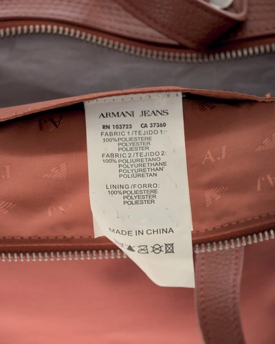 Shop Armani Jeans Aj Bag In Orange