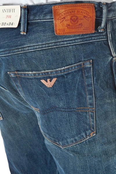 Shop Armani Jeans Aj Armani Jeans Jeans In Denim