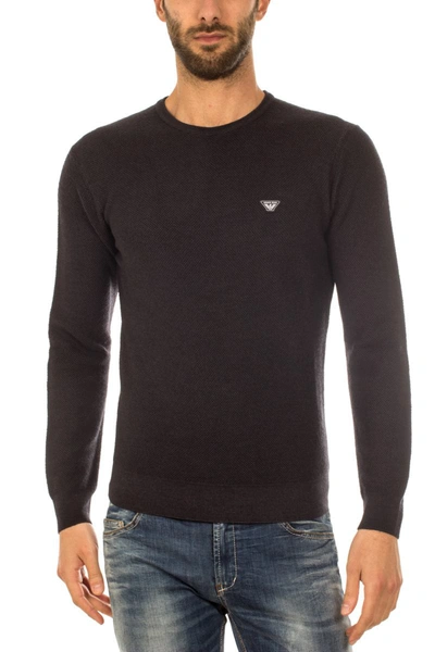 Shop Armani Jeans Aj Armani Jeans Sweater In Black