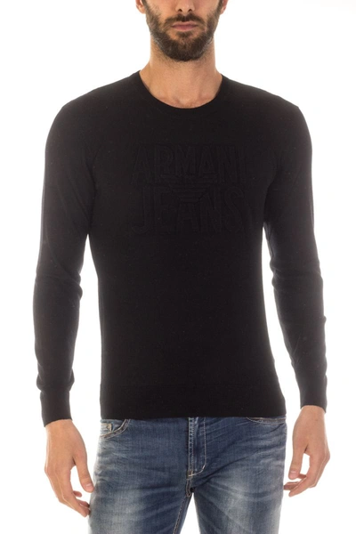 Shop Armani Jeans Aj Armani Jeans Sweater In Black