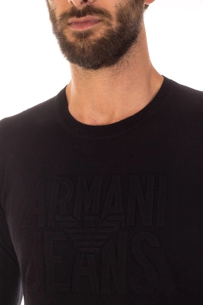 Shop Armani Jeans Aj Armani Jeans Sweater In Black