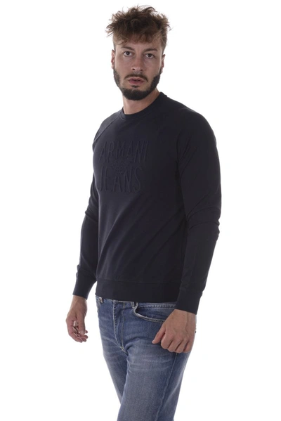 Shop Armani Jeans Aj Armani Jeans Sweater In Blue