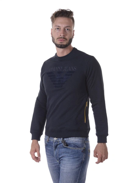 Armani Jeans Aj Sweatshirt Hoodie In Blue | ModeSens