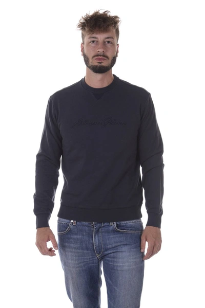 Shop Armani Jeans Aj Sweatshirt Hoodie In Blue