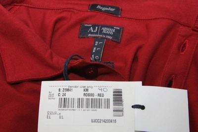 Shop Armani Jeans Aj Armani Jeans Topwear In Red