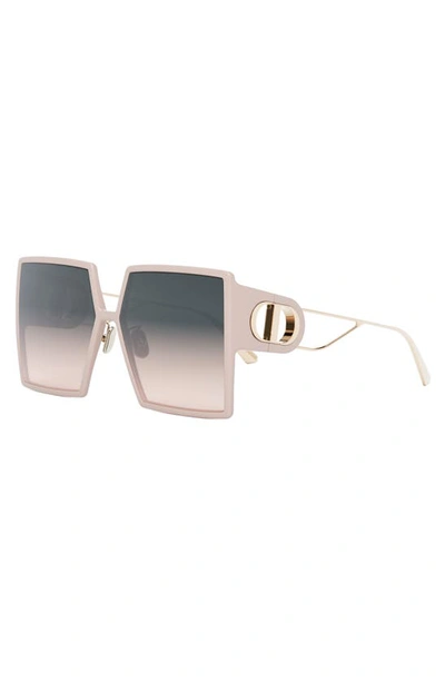 Dior 30montaigne Su Oversized Square-frame Acetate And Gold-tone Sunglasses  In Pink/gray Gradient | ModeSens