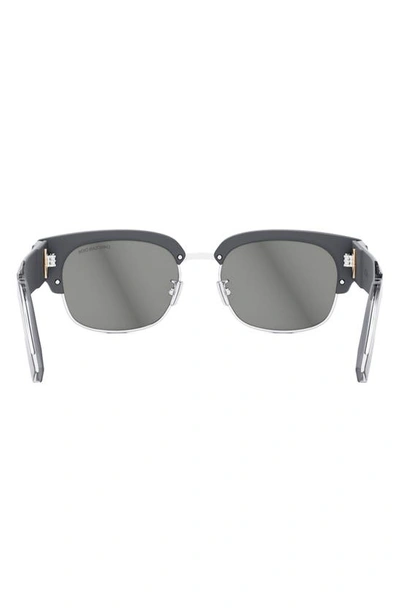 Shop Dior Cd Diamond C1u 61mm Geometric Sunglasses In Grey/ Other / Smoke Mirror