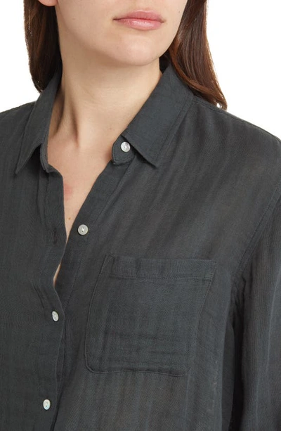 Shop Rails Ellis Long Sleeve Button-up Shirt In Washed Black