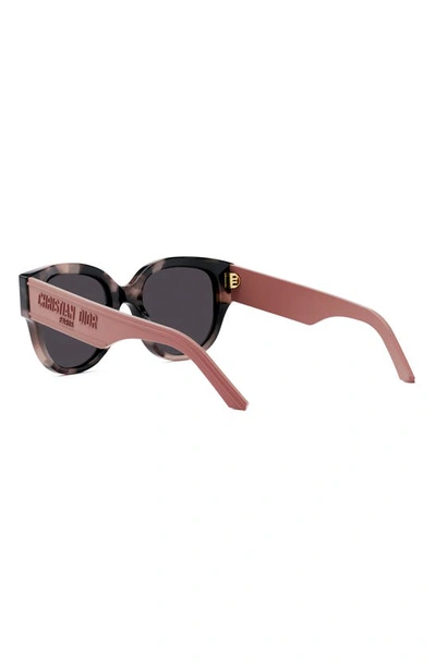 Shop Dior Wil Bu 54mm Butterfly Sunglasses In Red Havana / Smoke