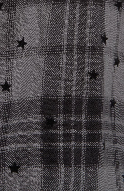 Shop Rails Hunter Plaid Button-up Shirt In Iron Black Stars