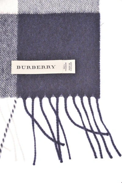 Shop Burberry Scarf Scarves Foulard In White