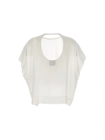 Shop Nude Silk Bloshirt Shirt, Blouse White