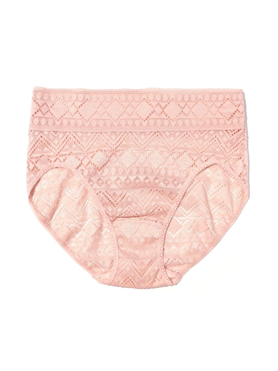 Shop Hanky Panky Gem Lace French Brief In Pink