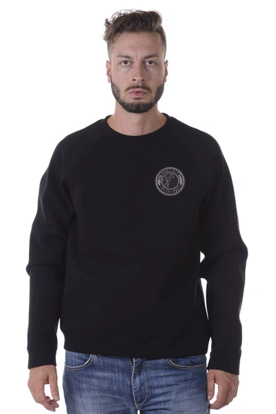 Shop Versace Sweatshirt Hoodie In Black