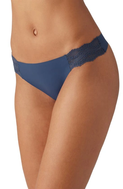 Shop B.tempt'd By Wacoal B.bare Thong In Crown Blue