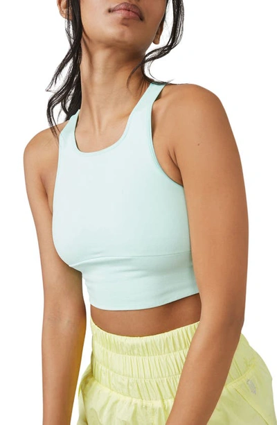 Fp Movement Every Single Time Longline Sports Bra In Aqua Glass