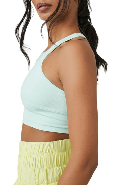 Fp Movement Every Single Time Longline Sports Bra In Aqua Glass
