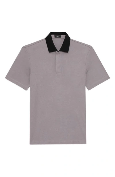 Shop Theory Kayser Anemone Milano Polo In Force Grey