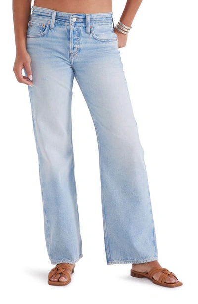 Shop Etica Bianca Banded High Waist Bootcut Jeans In Saladita