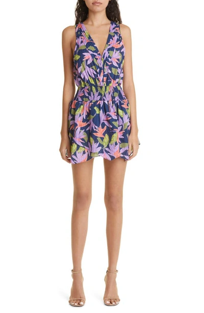 Shop Ramy Brook Asher Floral Smocked Waist Dress In Spring Paradise Floral