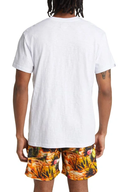 Shop Billionaire Boys Club Desert Logo Cotton Graphic T-shirt In White