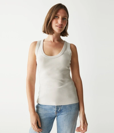 Shop Michael Stars Nelly Scoop Neck Tank In Cement