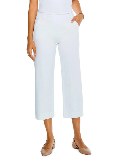 Shop Nic + Zoe Womens Denim Wide-leg Capri Pants In White