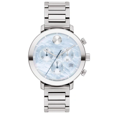 Shop Movado Women's Bold Blue Dial Watch In White