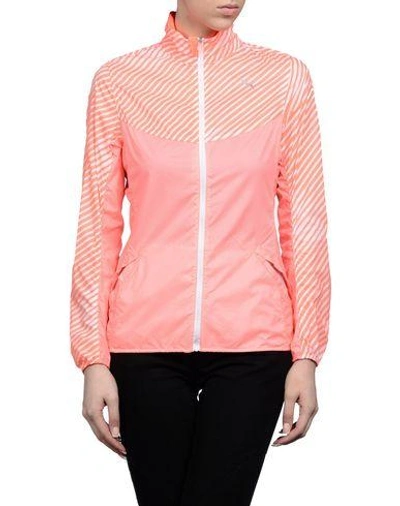 Shop Puma Full-length Jacket In Coral