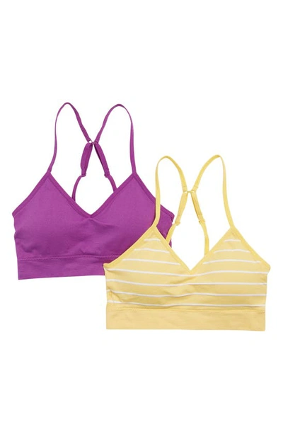 Shop Abound Taylor Bralette In Yellow Stripe Pack