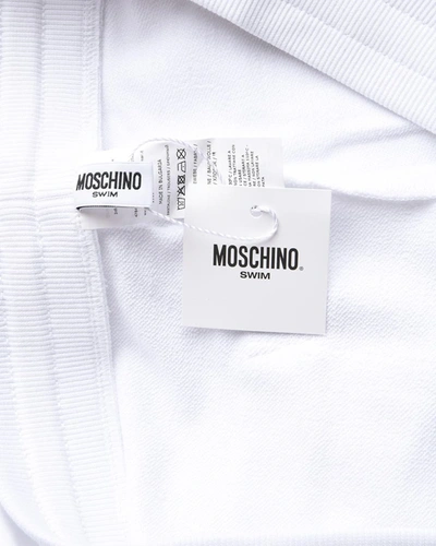 Shop Moschino Swim Short In White