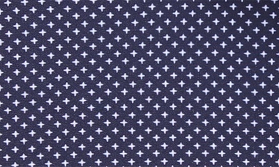 Shop Azaro Uomo Slim Fit Plus Print Performance Button-up Shirt In Navy