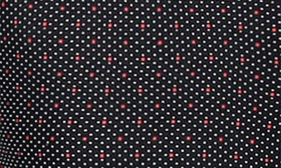 Azaro Uomo Slim Fit Dot Print Performance Dress Shirt In Black