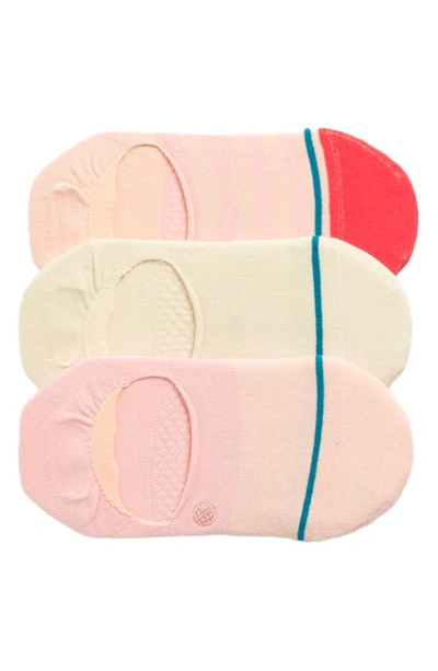 Shop Stance Assorted 3-pack Absolute No-show Socks In Peach