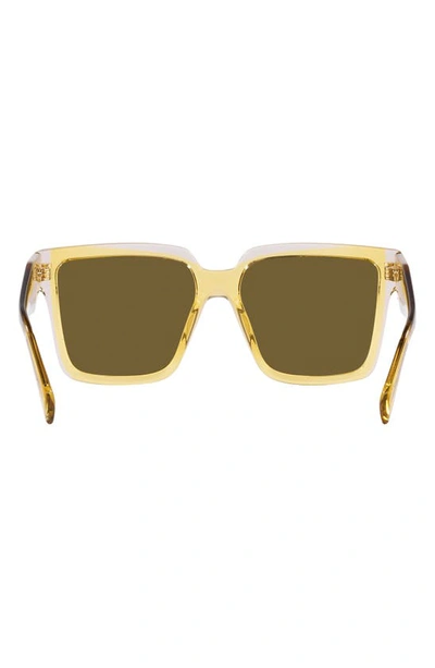 Shop Prada 56mm Square Sunglasses In Dark Yellow