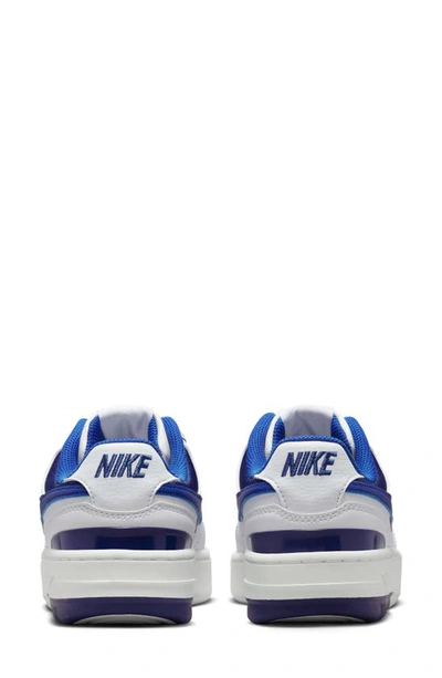 Shop Nike Gamma Force Sneaker In White/ Deep Royal Blue