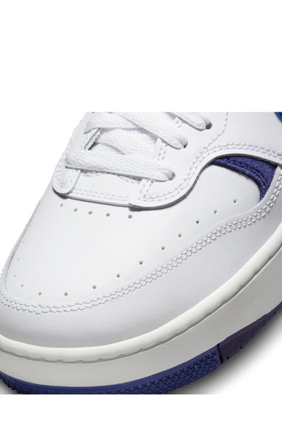Shop Nike Gamma Force Sneaker In White/ Deep Royal Blue