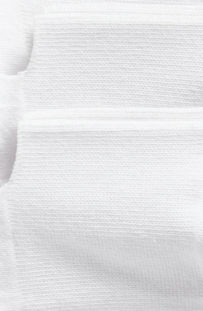 Shop Hue Assorted 3-pack Arch Hug Cotton Blend Liner Socks In White Pack