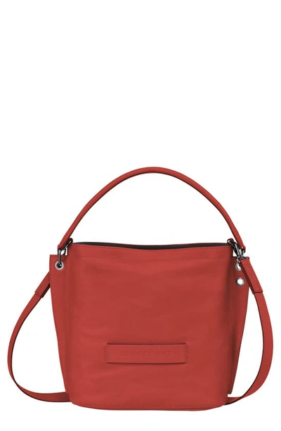 Longchamp Le Cuir Convertible Hobo Bag In Terracotta | ModeSens